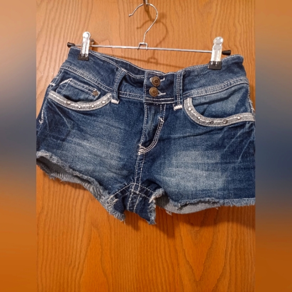 RUE 21 Y2K Bling Jean Shorts